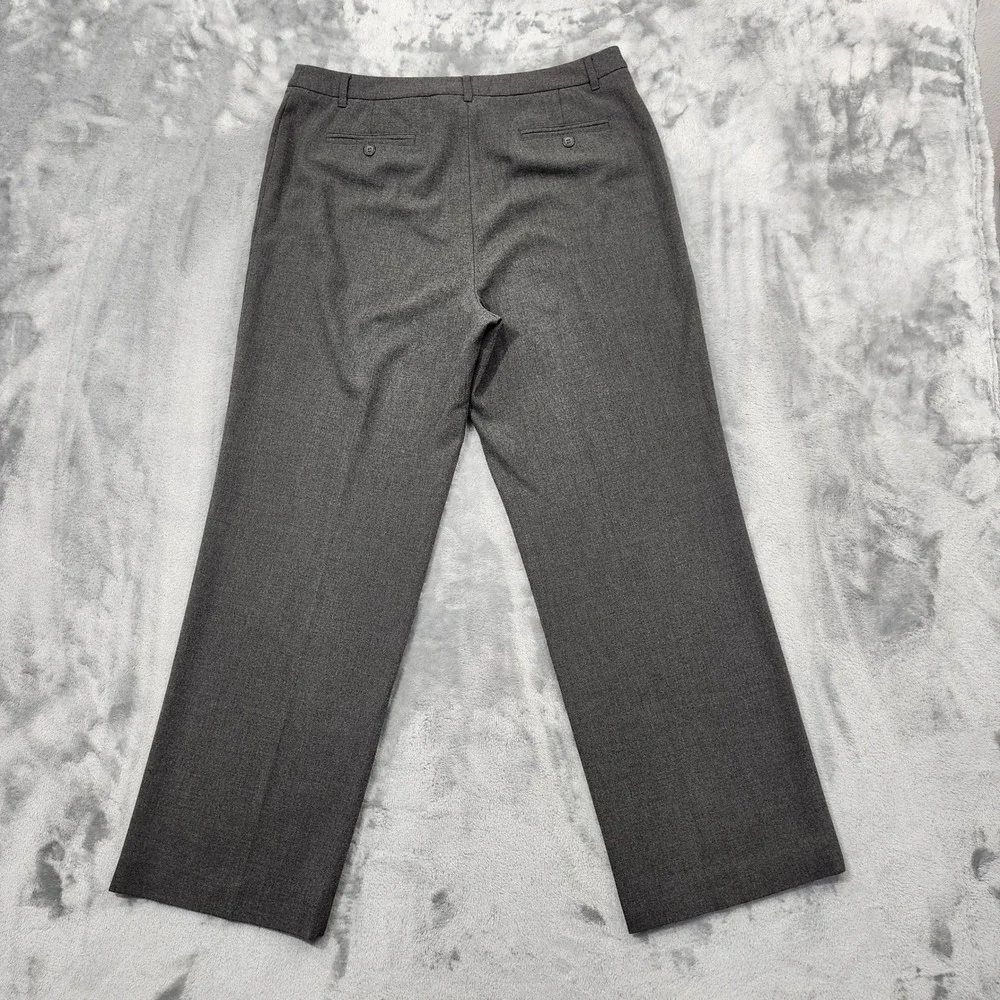 Charter Club Pants Womens 12 Gray‎ Katherine Fit Full Length High Rise Straight
